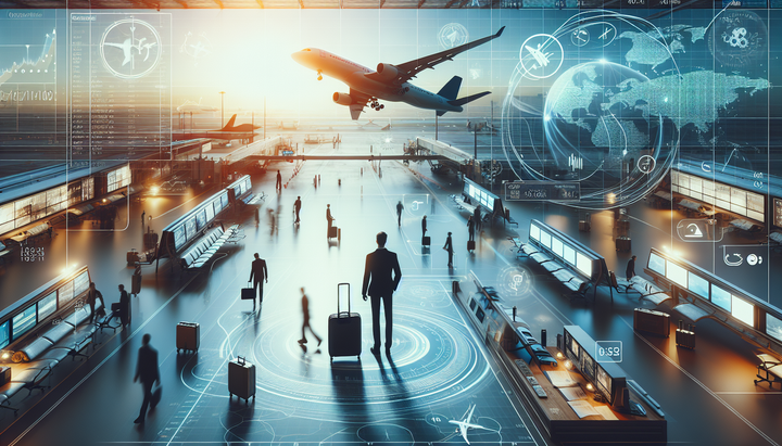 Screenshot dell'app Flighty che mostra aggiornamenti in tempo reale su interruzioni aeroportuali.