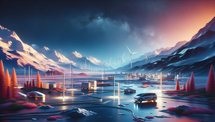 Auto elettrica in un ambiente urbano con clima caldo