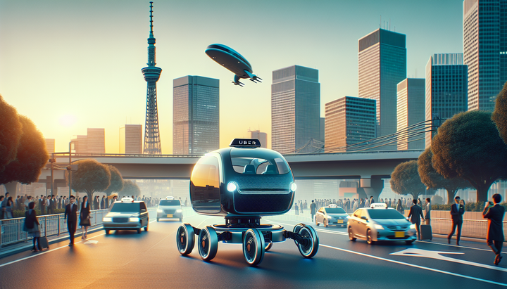 Prototipo di robotaxi Nissan Leaf con tecnologia Wayve a Tokyo