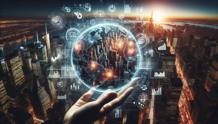 Logo di PhonePe con sfondo di mercati finanziari instabili