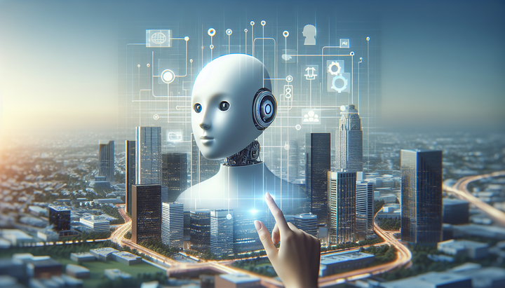 Logo di Atlassian con un'illustrazione di un agente AI che collabora con un team umano