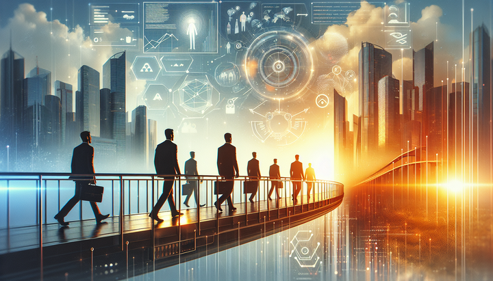 Logo di Grab e GoTo con sfondo aziendale