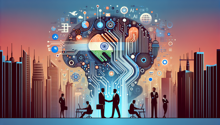 Logo di Deccan AI con sfondo tecnologico