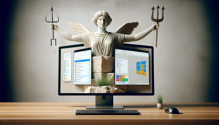 Due finestre di applicazione aperte sullo stesso desktop con anomalie di processo