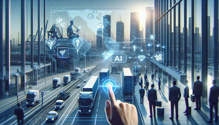 Logo di Amazon Connect con elementi grafici che rappresentano l'intelligenza artificiale.