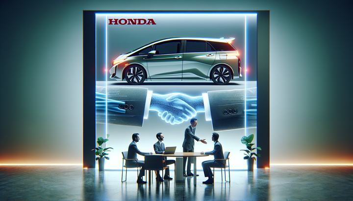 Logo Honda su sfondo blu