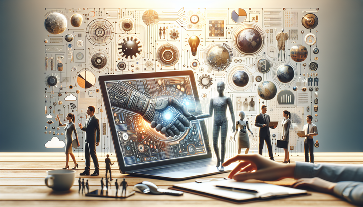 Concetto di modello AI multimodale con agenti e infrastruttura cloud