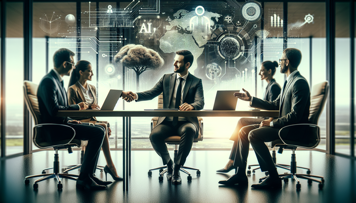 Logo di Google con simboli di intelligenza artificiale