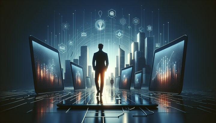 Logo di Anthropic con sfondo tecnologico