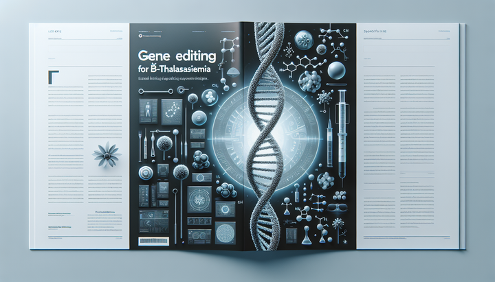 Illustrazione di emoglobina e editing genetico in un contesto clinico di precisione