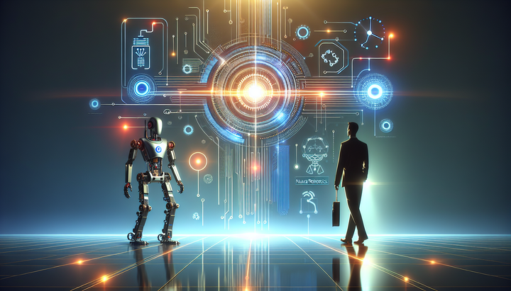 Logo di Neura Robotics e Qualcomm con immagini di robot avanzati