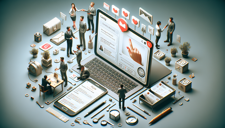 Schermata di un'app email mobile con gestione inbox a swipe e risposta vocale