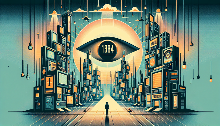 Copertina del libro '1984' di George Orwell