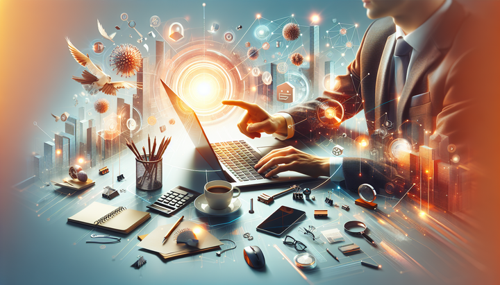 Concetto di agenti AI che sostituiscono interfacce software tradizionali