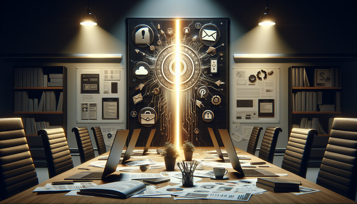 Logo Microsoft 365 con simbolo di interruzione