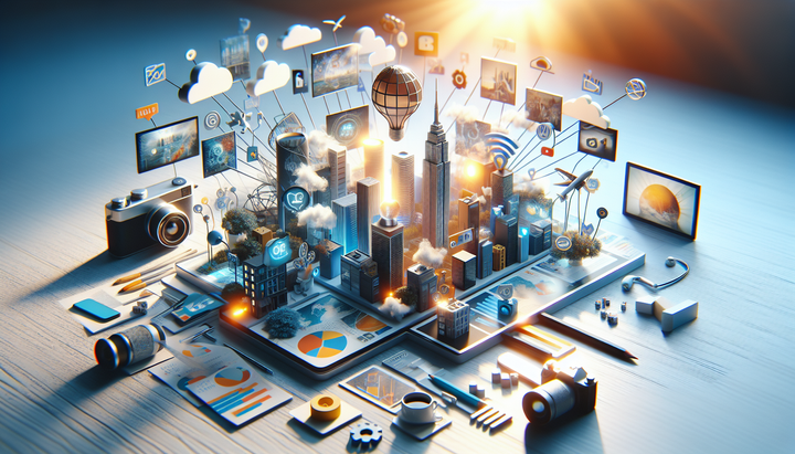 Logo di Facebook con icone di TikTok e YouTube