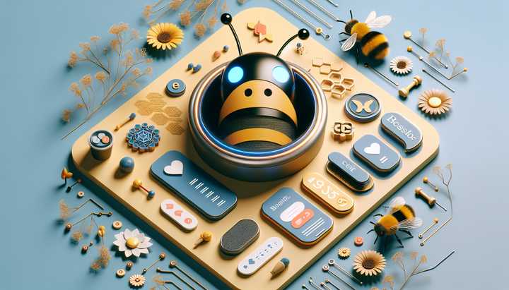 Logo di Bumble con l'icona dell'assistente AI 'Bee'