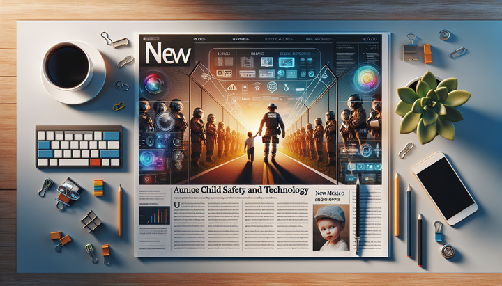 Meta logo con sfondo di un tribunale