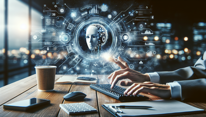 Logo di Deezer con simboli di intelligenza artificiale