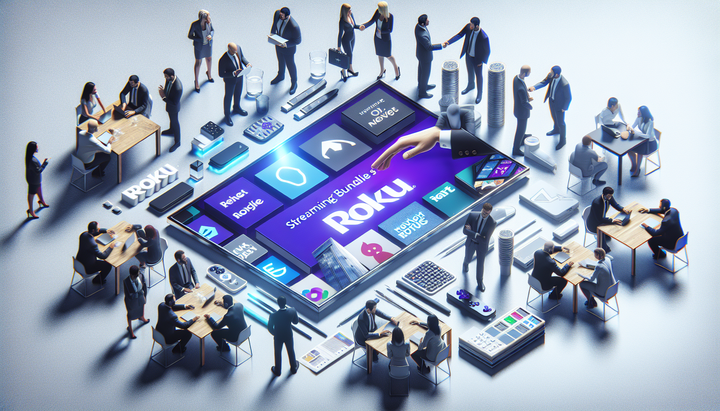 Logo di Roku davanti alla sede centrale