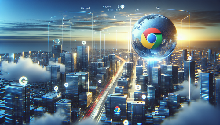 Logo di Google Chrome con l'integrazione di Gemini nella barra laterale