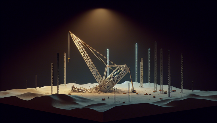 Crollo della gru a Starbase, SpaceX