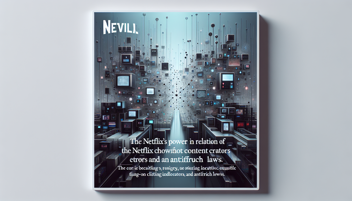 Logo del Dipartimento di Giustizia degli Stati Uniti con immagini di Netflix e Warner Bros. Discovery