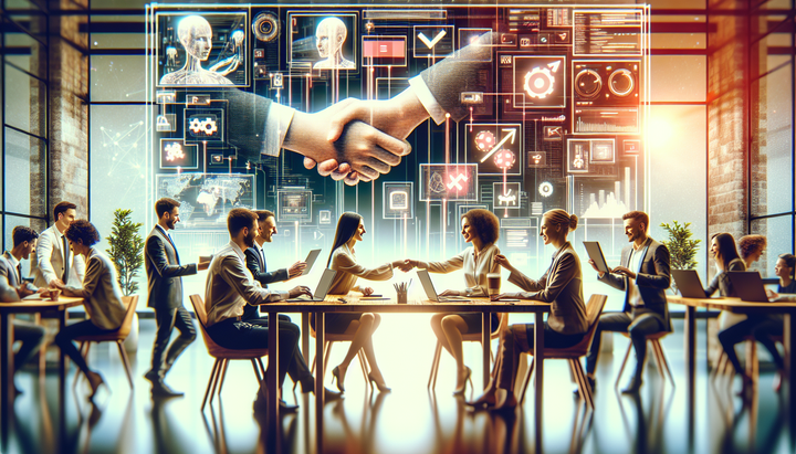 Logo di OpenAI su uno smartphone