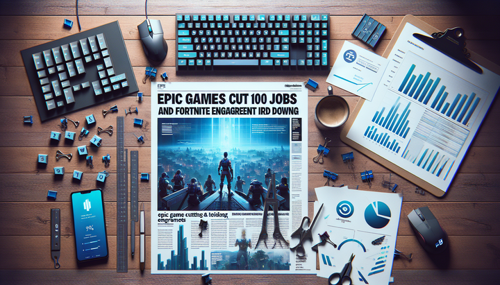 Logo di Epic Games con sfondo di Fortnite