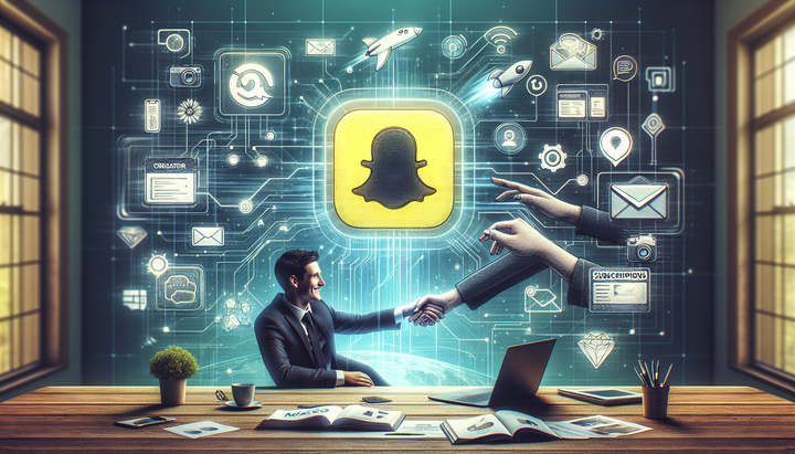 Logo di Snapchat con l'icona delle sottoscrizioni dei creatori