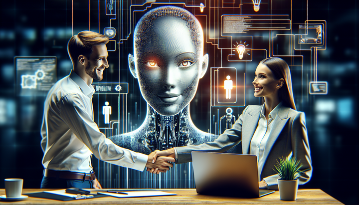 Logo di Microsoft con elementi di intelligenza artificiale