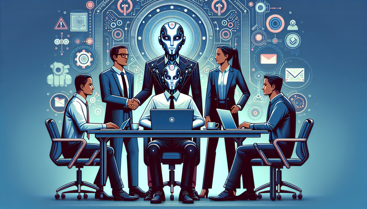 Logo di OpenAI con sfondo tecnologico