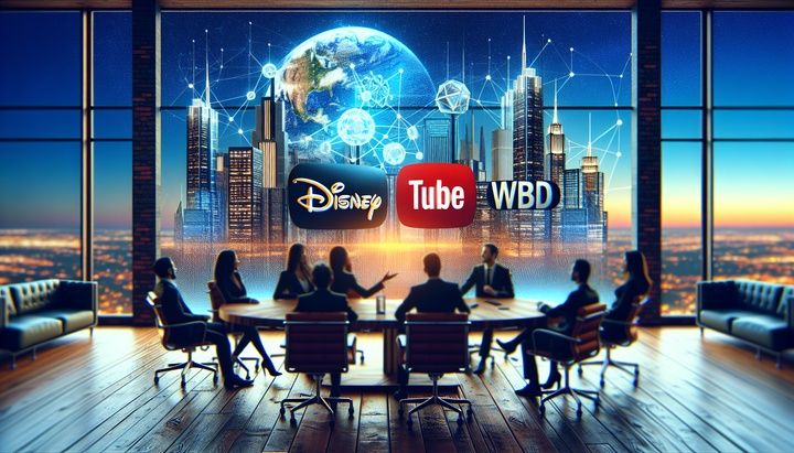 Logo di YouTube con grafico in crescita