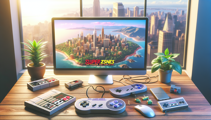 Logo di Super ZSNES, emulatore SNES con potenza GPU