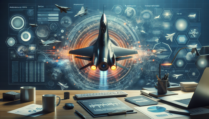 Velivolo unmanned ad alta velocità in fase di test sopra un paesaggio desertico