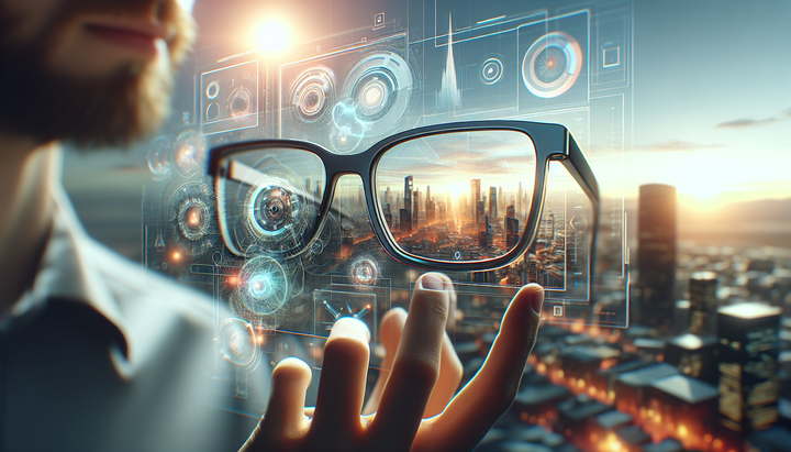 Occhiali smart con intelligenza artificiale e chip dedicato per realtà aumentata
