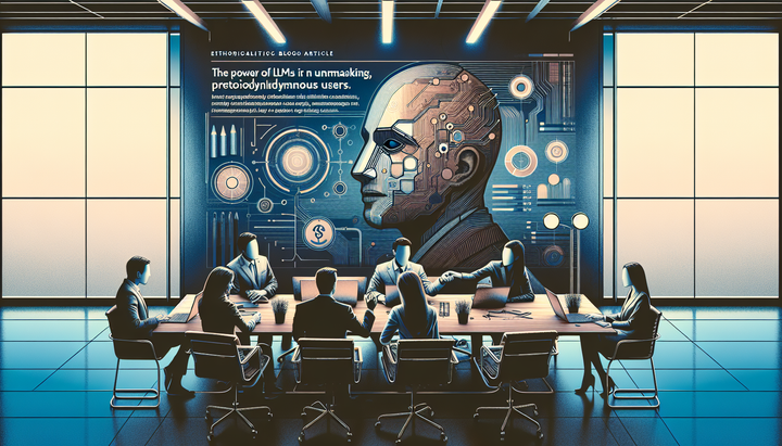 Immagine che rappresenta la minaccia alla privacy online da parte dei modelli di linguaggio di grandi dimensioni.