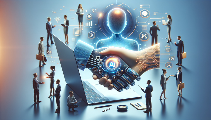 Illustrazione generata da IA per il profilo di Sam Altman su The New Yorker