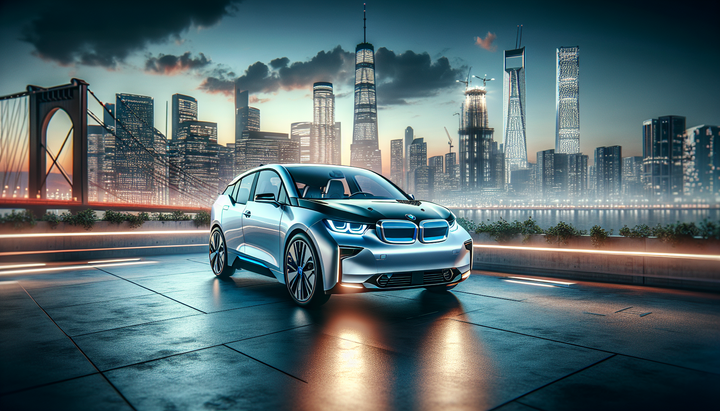 BMW i3 2027 in movimento su strada