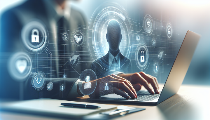 Logo di Google, Microsoft e Meta con simboli di privacy